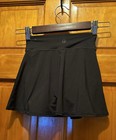 90 Degree By Reflex  Girls Dance Black Flare Skort Lightweight Stretch  s 7-8 