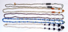 Antique Czech Glass Beaded Necklaces   Lot Of 5  30 Inches Czecho-slovakia
