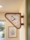 1970s Seiko-inspired Double-sided Vintage Wall Clock