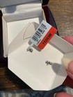 P m 925 Sterling Silver Lc Opal   White Sapphire Necklace   Stud Earrings Set