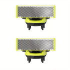 2pcs Blade Replacement Head Fit Oneblade Qp2520 qp6510  qp6520 Norelco Qp210 80