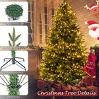 7 5ft Artificial Christmas Tree With 600 Led Lights Not Prelit  Xmas Tree Ful   