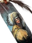 Hand Painted Feather   Arts   Crafts  southwest Art   Home Decor   Chief