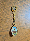St  Petersburg Russia Gold   Enameled Souvenir Spoon Rotating Crest  31 1 Grams