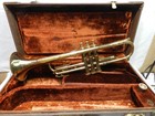 Vintage 1967 Olds Ambassador Brass Trumpet W  Orig Case Fullerton Calif    X39j 