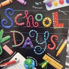 Vintage Hallmark Schools Days Photo scrapbook Album 11x13 3-ring