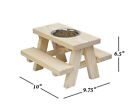 Picnic Table With Food Bowl For Small Pet Animals Chinchilla Guinea Pig Ferret