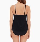 New Nwt Women s Magicsuit Chloe Black  Layered Tankini Top Size 10 Retail  126