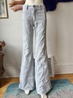 Vintage 70s Brittania Patchwork Bell Bottom Flare Jeans Window Pane Size 30x35