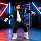 Boys Dance Star Costume Halloween Dance Outfit Set Authentic 80s Pop Star Costum