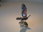 Vintage Specialty Hagen Renaker Flying Eagle Bird On Gold Rock