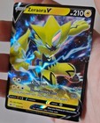 Pok  mon Tcg Crown Zenith  Zeraora V 053 159 Regular Holo Rare V  23 Nm   Sleeve