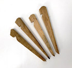 Oak Tent Pegs - Reenactment - Set Of 4 Pieces