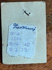 Vintage Ss Fred Harvey Bell Pinecone Charm On Original Card Sequoia Nat l Park