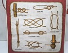 Vintage Sea King 15   15  Boat Buoyancy Cushion Rope Knots Made For Wards 50s 60s