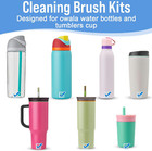 5 Pcs Water Bottle Cleaner Brush Set For Owala 24oz 32oz 40oz Cup multifunctiona