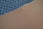 Antique  Petticoat Quilted Winter  Blue Plaid Civil War Era  Original 18th 19th