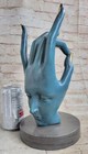 Salvador Dali Human Face Hand Made Bronze Sculpture Special Patina Statue Art Nr