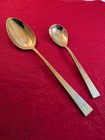 Vintage Dirigold Dirilyte Empress Goldware Solid Serving Spoon  Sugar Spoon