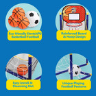 Kids Basketball Hoop Arcade   2 In 1 Sports Indoor Outdoor Basketball  Kid Sport
