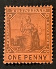 Travelstamps  Trinidad Stamps Scott  78 - One Penny Britannia - Mint Mogh