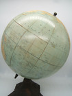 Old Rand Mcnally Terrestrial Globe 12    Iron Base