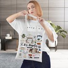 Bwwktop Los Angeles Canvas Tote Bag City One Size 