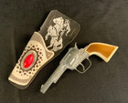 Vintage Hubley  Toy Cap Gun W holster  231