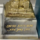 Vintage Empire State Building W box Nos New York City Souvenir Resin 4 5   