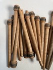 Wood Bobbins Spools Industrial Style Spindles 8  And 8 75  Wooden Quills Lot-30
