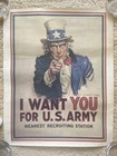 3 Wwi Wwii Military Book Club Posters Uncle Sam  Gis Pilots  Liberty Bonds 16x20