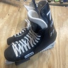 Riedell 77 Senior Ice Hockey Skates Pair Black white Lace-up