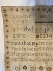 Antique  Linen Embroidered Alphabet Sampler  Henneritta Little Aged 13 1790