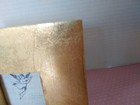 Picture Frame Photo 3 x3  Distressed Gold Gilt Wood Heavy Square