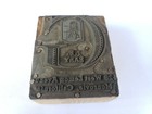 Letterpress Printing Press Wood  Block Stamp Vtg Printer Monrovia California    