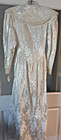 Jonquil By Diane Samandi Robe Cream  Silk   Lace Sz L Nwt