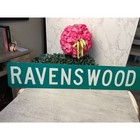 Vintage Aluminum Street Sign Ravenswood Way