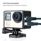 Frame Mount Protective Bacpac Housing Case With Lens Cap For Gopro Hero 4 Bla   