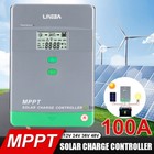 100a Mppt Solar Charge Controller 12v 24v 36v 48v Lcd Auto Pv Max 5200w Parallel