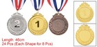 24pcs Gold Silver Bronze Award Metals 2  Style Medals 1st 2nd 3rd Prizes
