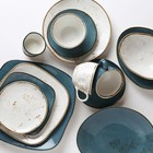 Tuxtonn China Inc Gga-651 Artisan Geode 10  X 8-1 4  Agave Ellipse Plate - 1 Doz