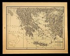 Ancient Greece Map Of The Greek Isles Colonies Old Original Mediterranean