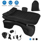 Inflatable Travel Car Air Mattress Back Seat Bed And Rest W pillows Pump And Bag