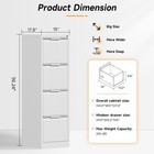 Metal Filing Cabinet With 4 Drawers Home Office Storage Cabinet Lockable Cabinet