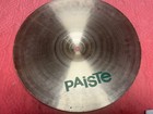 Paiste 505 Heavy Crash 16    Cymbal Vintage Disc Green Logo Small Crack As Is