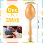 Darning Egg For Socks Wooden Darning Supplies Kit With 9 Large Eye Needles 16 Co