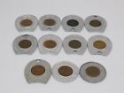 11 Vtg 1940s 50s 60s 70s 80s Good Luck Wheat Penny Encased Horseshoe Round