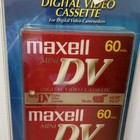 Nos Maxell Mini 3pk Dv Digital Video Blank Cassettes 60 Minute New Vtg Unopened
