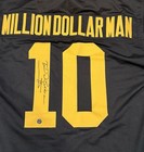 Ted Dibiase Signed Million Dollar Man Black gold Jersey Authentic Ink Coa