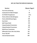 Massey Ferguson Mf 165 Tractor Service Manual Technical Repair Shop Workshop